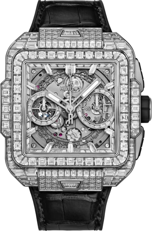 Hublot Square Bang Unico White Gold High Jewellery