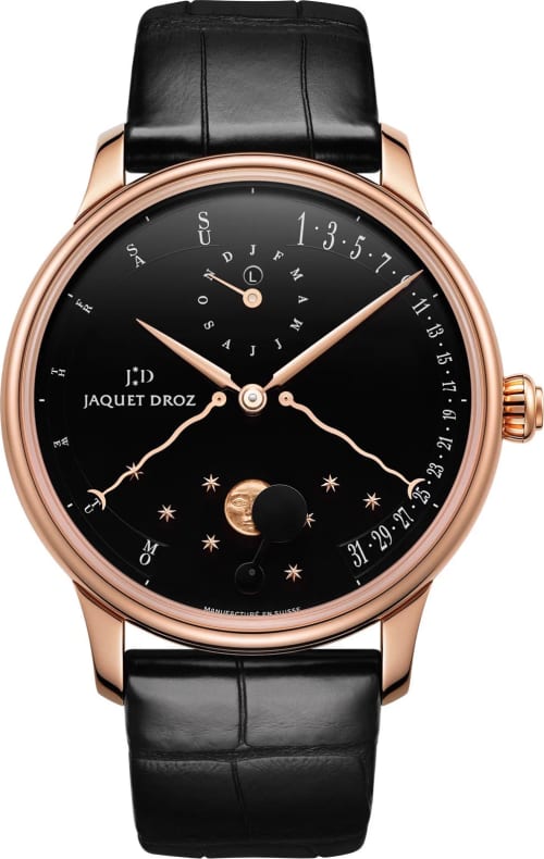 Jaquet Droz Perpetual Calendar Éclipse Black Enamel