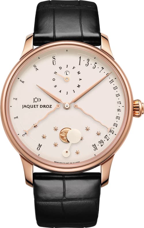 Jaquet Droz Perpetual Calendar Éclipse Ivory Enamel
