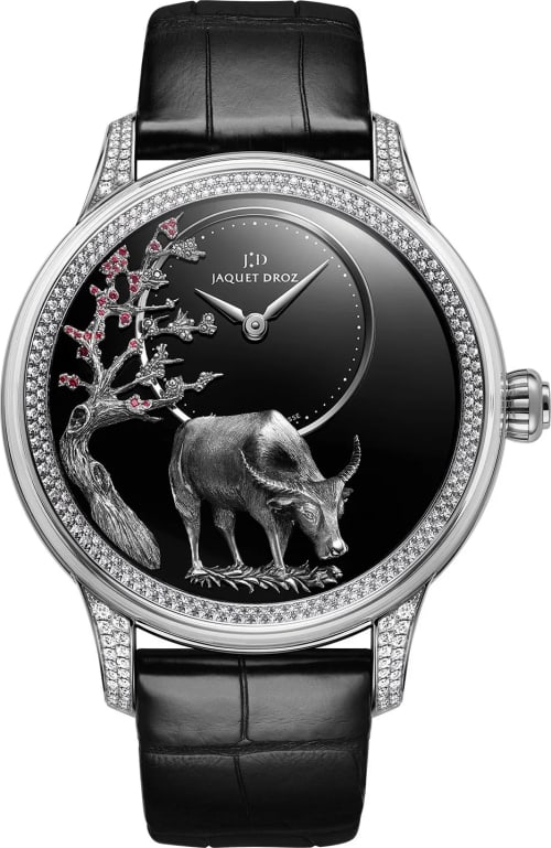 Jaquet Droz Petite Heure Minute Relief Buffalo