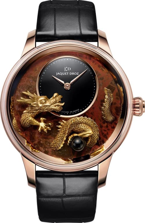 Jaquet Droz Petite Heure Minute Relief Dragon
