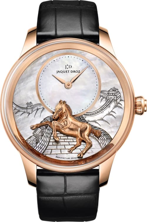 Jaquet Droz Petite Heure Minute Relief Horse