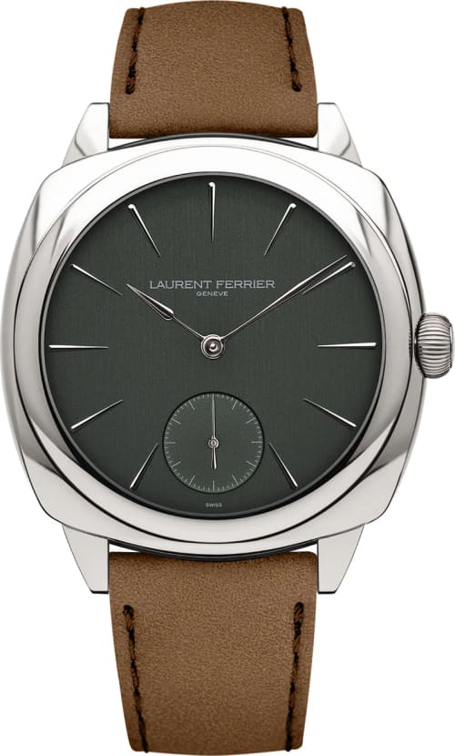 Laurent Ferrier Square Micro-Rotor Steel Evergreen