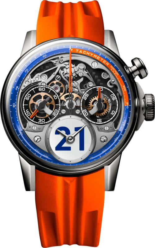 Louis Moinet Time to Race Orange Papaya