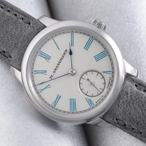 Moritz Grossmann Tefnut 36 Silver Plated Turquoise Blue