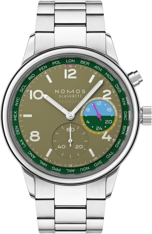 Nomos Glashütte Club Sport Neomatik Worldtimer Jungle