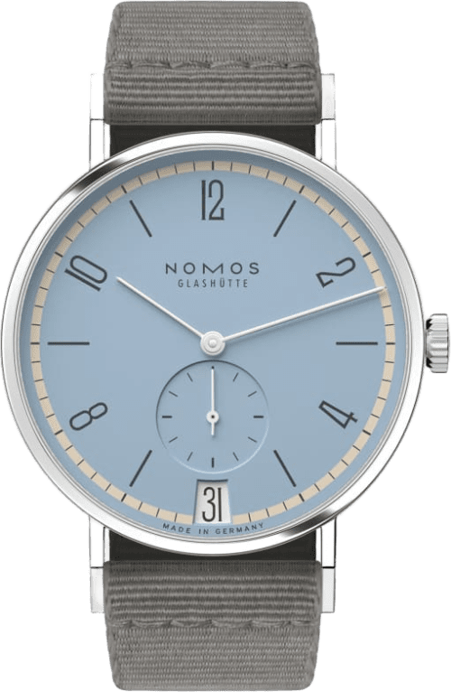 Nomos Glashütte Tangente 38 Date Frostblau