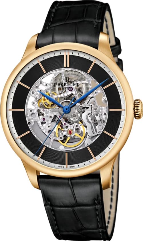 Perrelet First Class 3 Hands Skeleton Gold