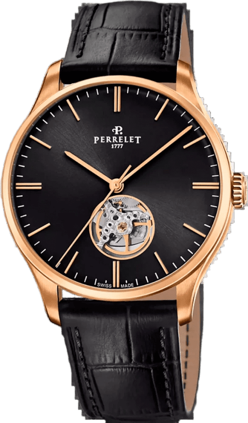 Perrelet Weekend Open Heart Black
