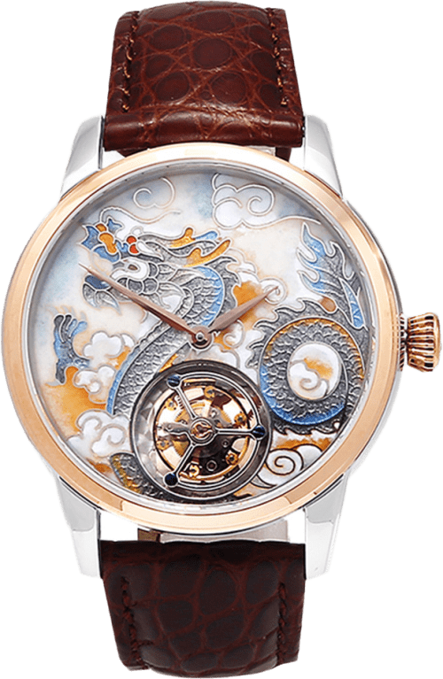 Seagull Dragon Cloisonné Enamel Dial Tourbillon Watch