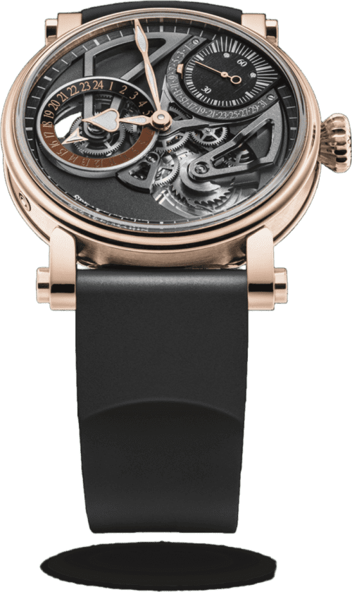 Speake Marin Openworked Dual Time Red Gold