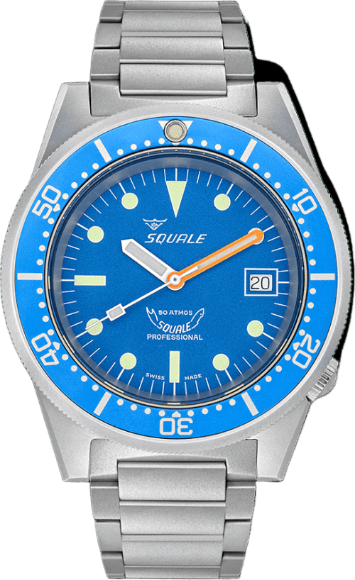Squale 1521 Blue Blasted Bracelet
