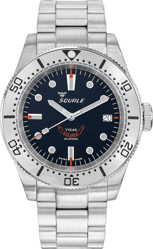 Squale 1545 Steel Black Bracelet