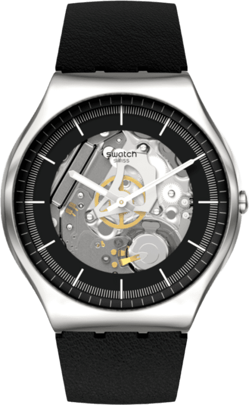 Swatch Monthly Drops Black Skeleton