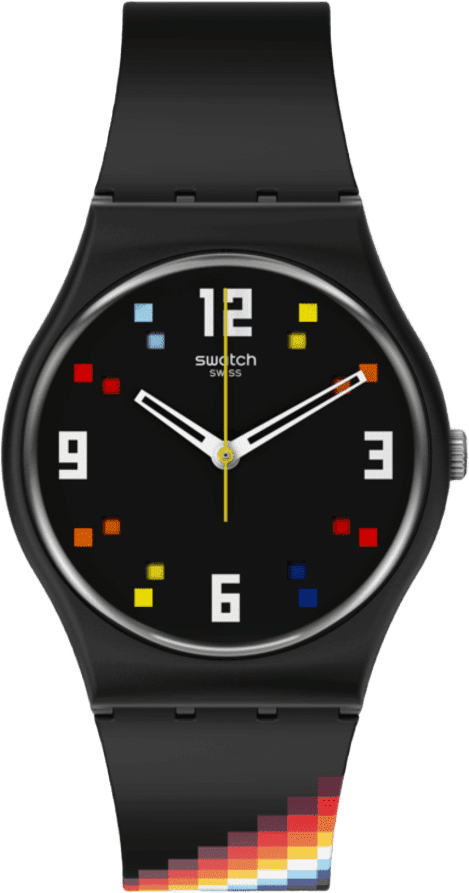 Swatch The March Collection Black Carousel Squares