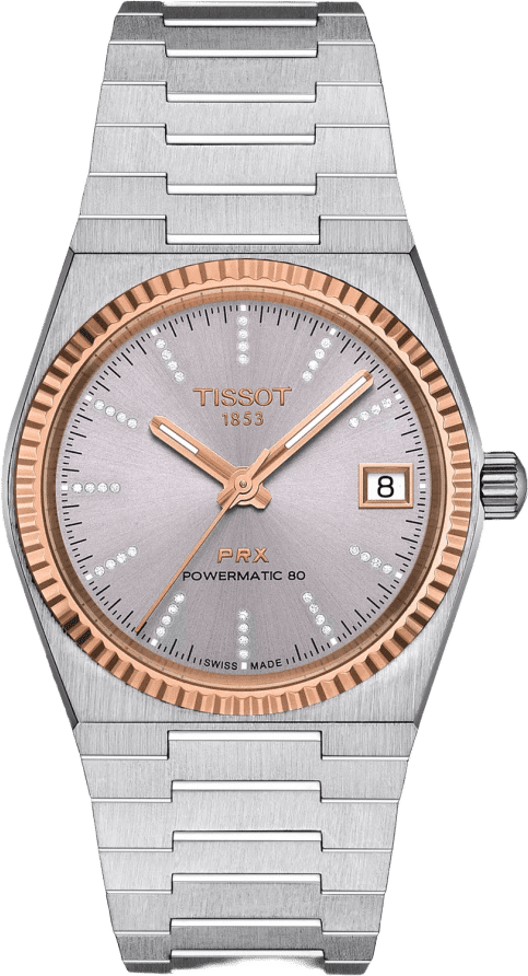 Tissot Tissot Prx 35mm Powermatic 80 Steel & 18k Gold Bezel