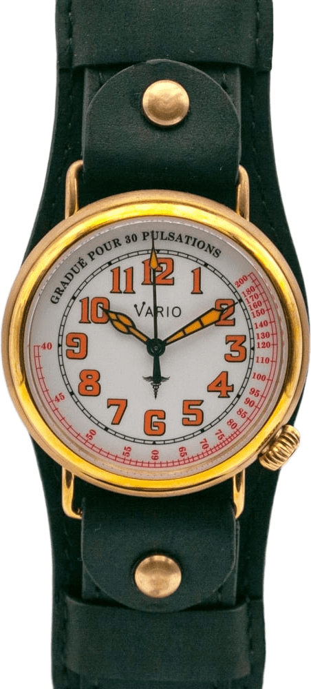 Vario 1918 Medic Brass White Dial with Orange Lume