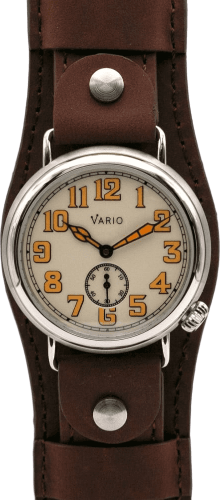Vario 1918 Trench Cream Dial with Orange Lume