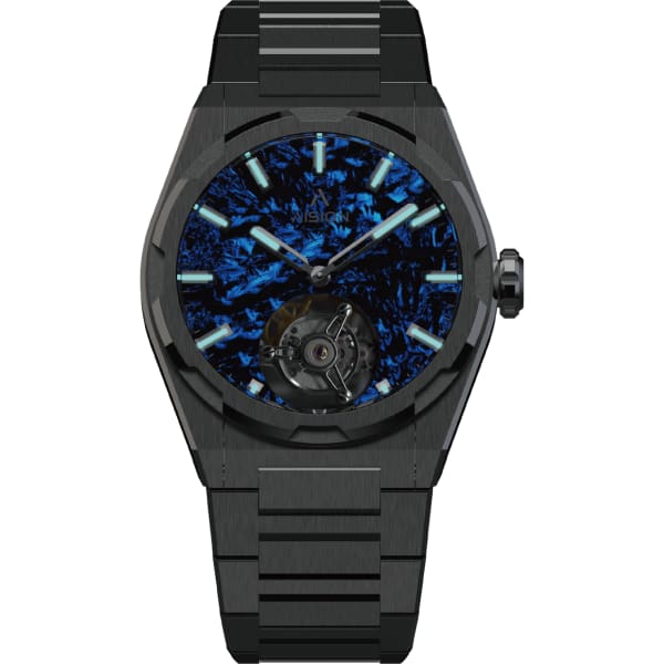 AISION TOURBILLON - LUMED FORGED CARBON FIBER DIAL - BLUE