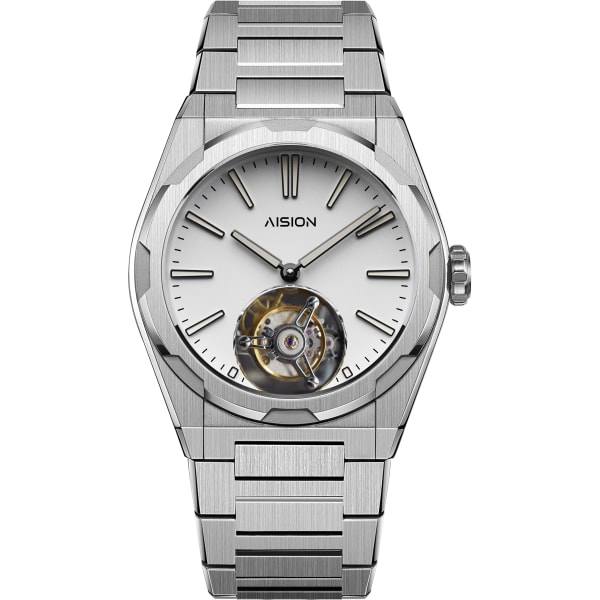 AISION Tourbillon - Modern Minimalism Dial - White