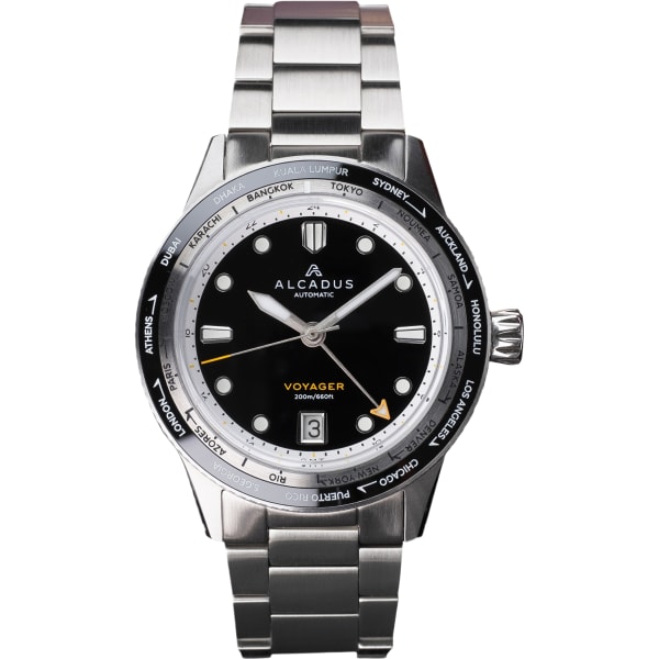 Alcadus VOYAGER WORLDTIMER GMT - JET BLACK