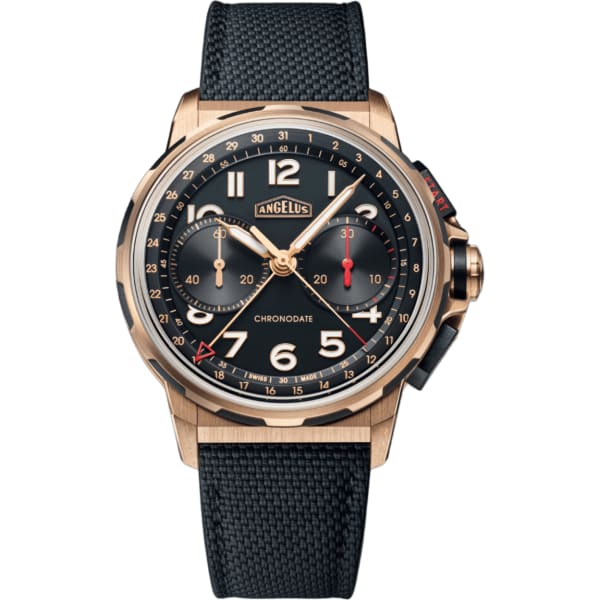 Angelus Chronodate Gold Black