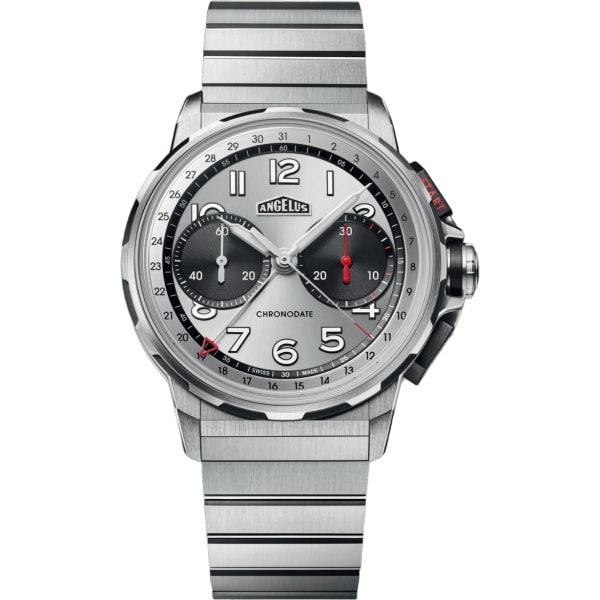 Angelus Chronodate Titanium Magnetic Silver Titanium