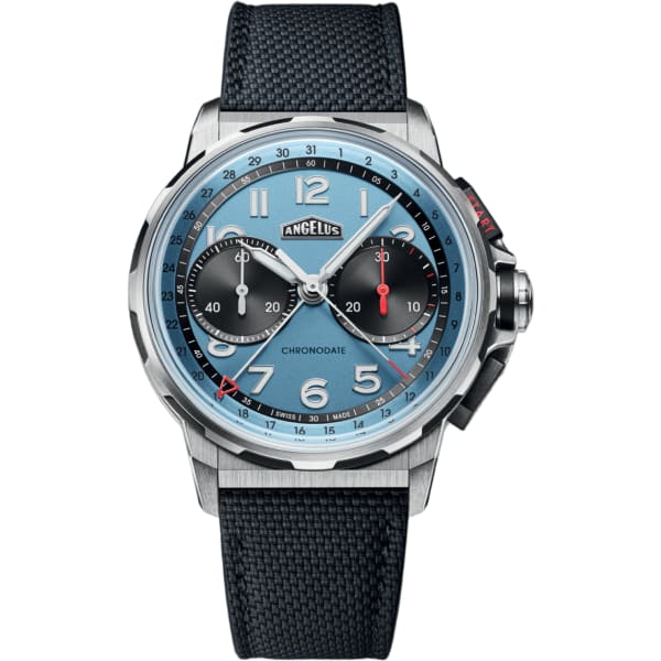 Angelus Chronodate Titanium Storm Blue