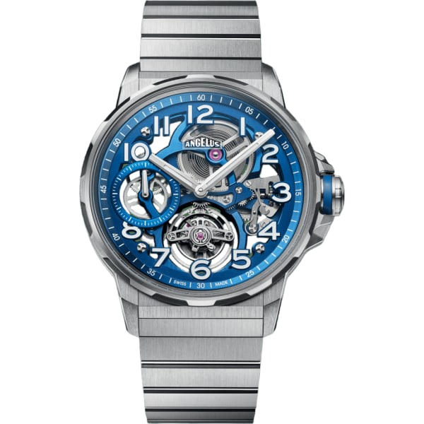 Angelus Flying Tourbillon Titanium Blue
