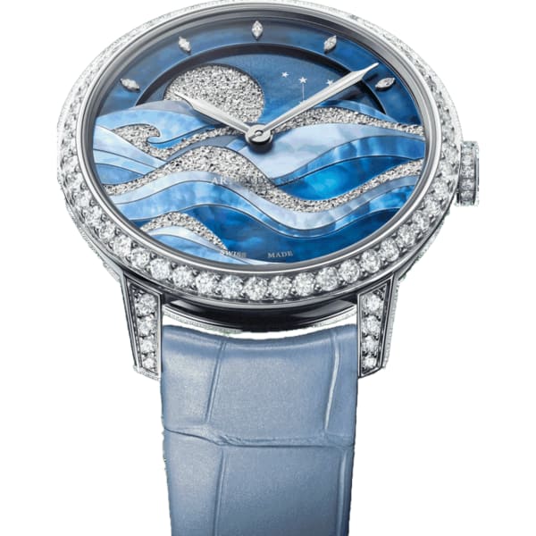 Arnold & Son Perpetual Moon 38 white gold "Night Tide"