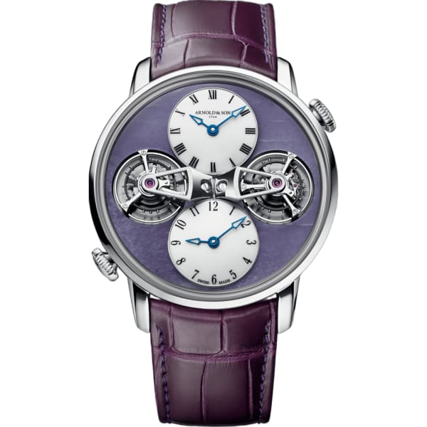 Arnold & Son World Time Double Tourbillon White Gold