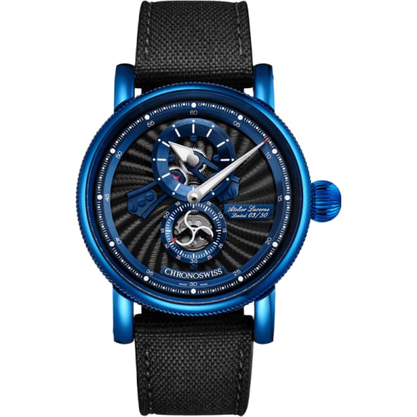 Chronoswiss Flying Regulator Open Gear Blue Spark