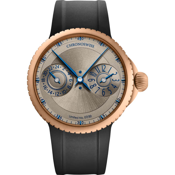 Chronoswiss PULSE GMT Frosted Guilloche Gold