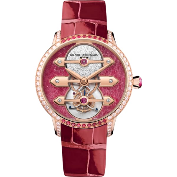 Girard Perregaux Tourbillon With Three Gold Bridges Ruby Heart
