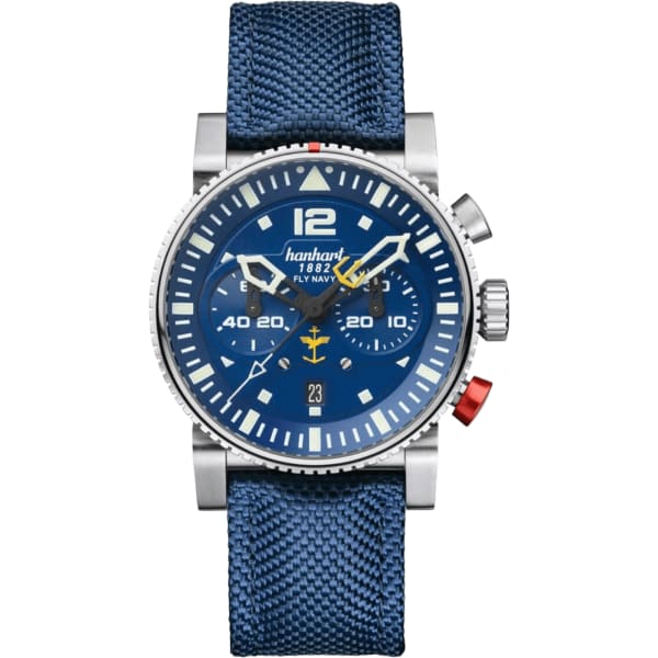 Hanhart PRIMUS FLY NAVY STEEL MFG3