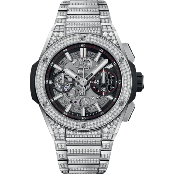Hublot Big Bang Integrated Titanium Pavé