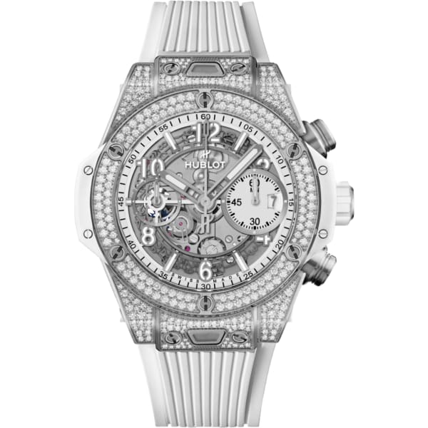 Hublot Big Bang Unico Titanium White Pavé