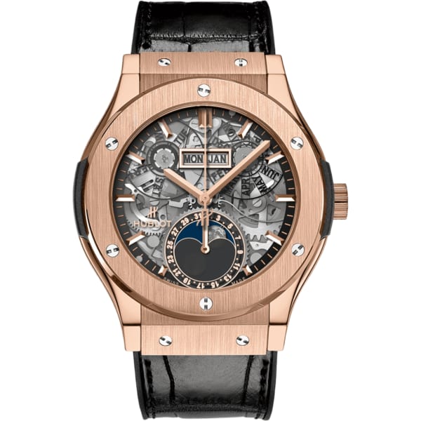 Hublot Classic Fusion Aerofusion Moonphase King Gold