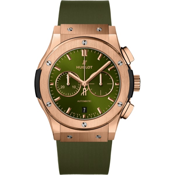Hublot Classic Fusion Chronograph King Gold Green