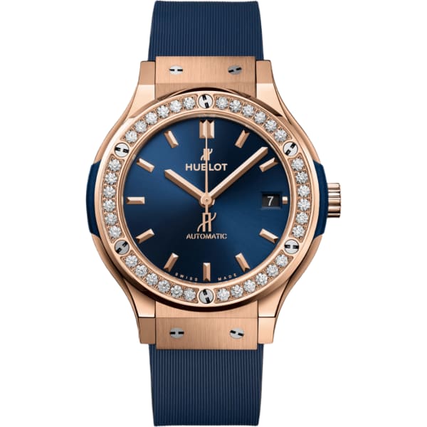Hublot Classic Fusion King Gold Blue Diamonds