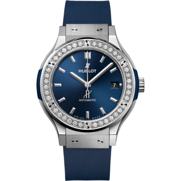 Hublot Classic Fusion Titanium Blue Diamonds
