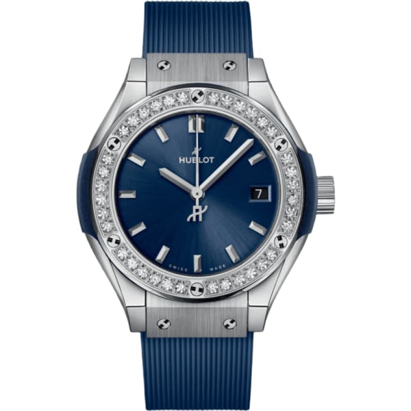 Hublot Classic Fusion Titanium Blue Diamonds