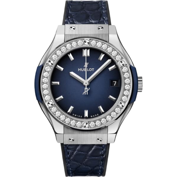 Hublot Classic Fusion Titanium Deep Blue Diamonds