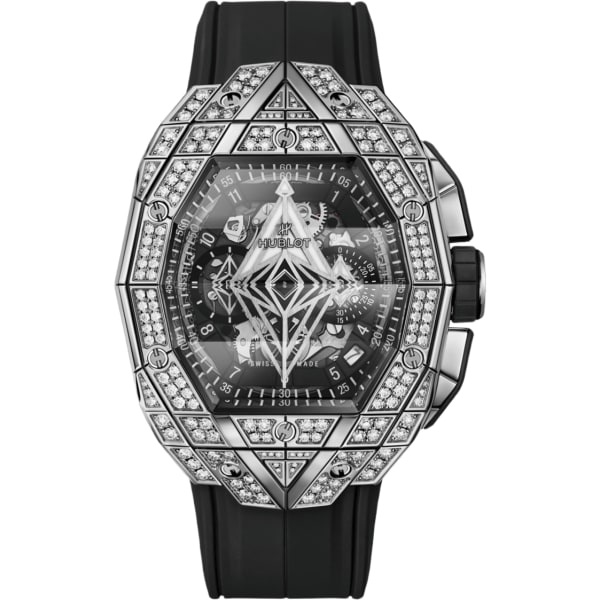 Hublot Spirit Of Big Bang Sang Bleu Titanium Pavé