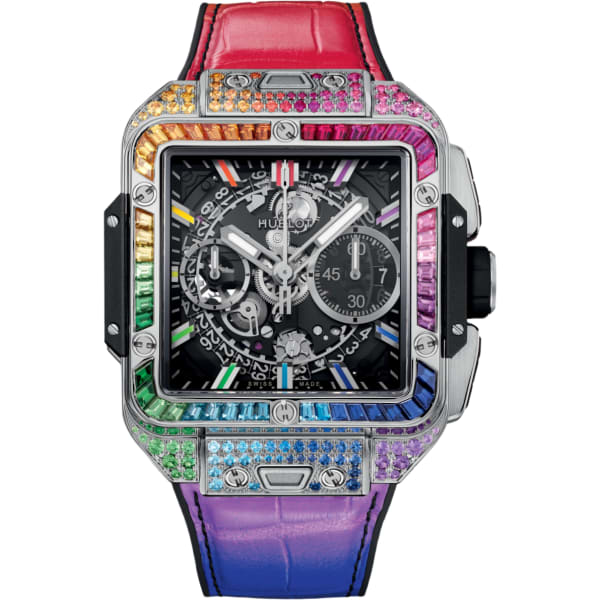 Hublot Square Bang Unico Titanium Rainbow