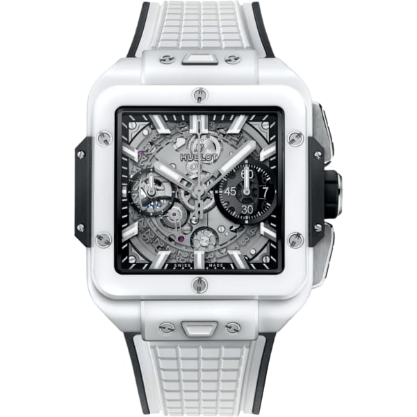 Hublot Square Bang Unico White Ceramic