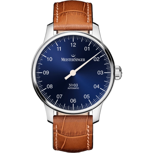 MeisterSinger №03 38mm - Sunburst Blue