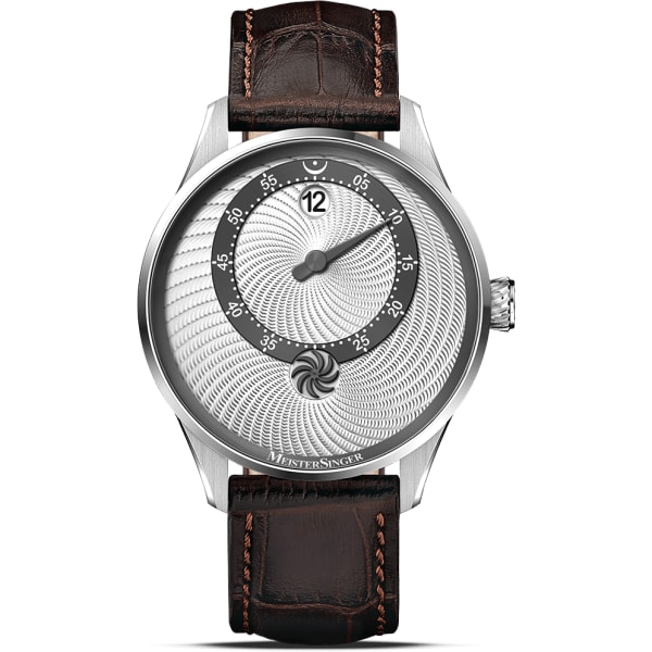 MeisterSinger Edition Panthero Jumping Hour Guillochage - Silver