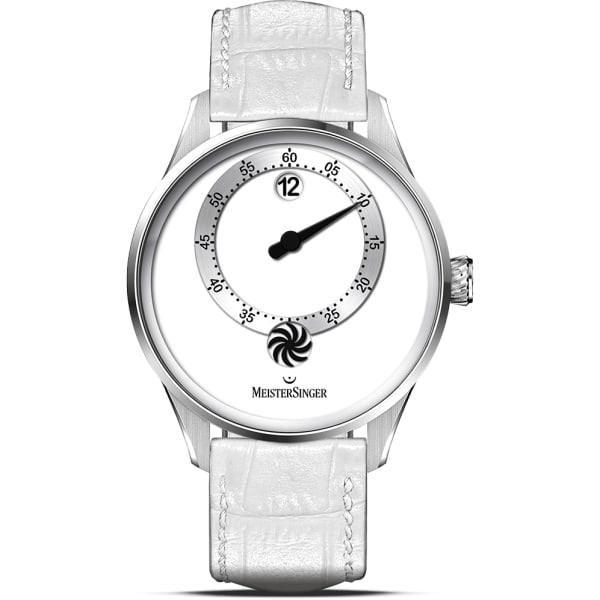 MeisterSinger Edition Panthero Jumping Hour Guillochage - Silver