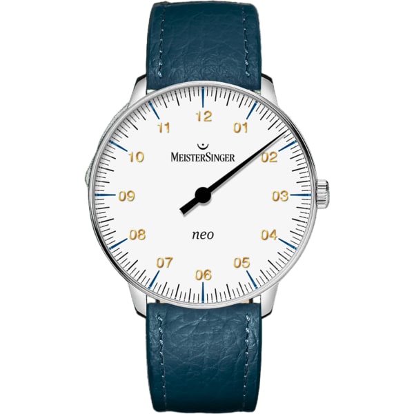 MeisterSinger Neo - White with sapphire glas